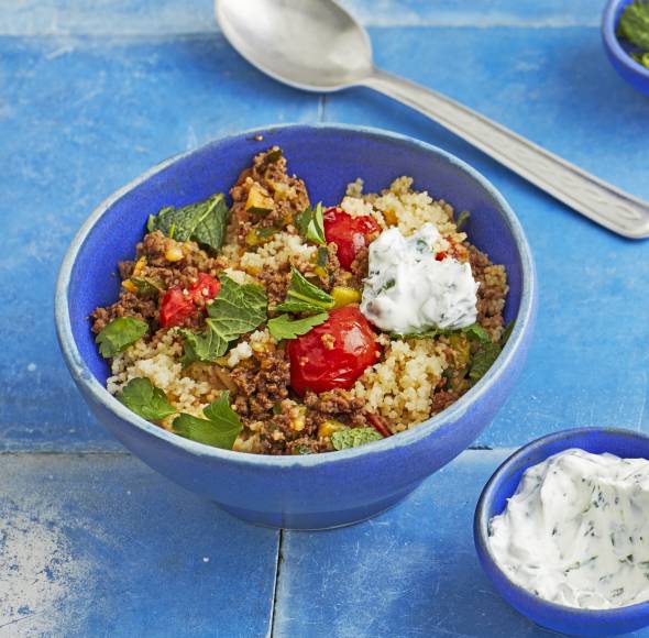 All-in-one-Couscous mit Hackfleisch