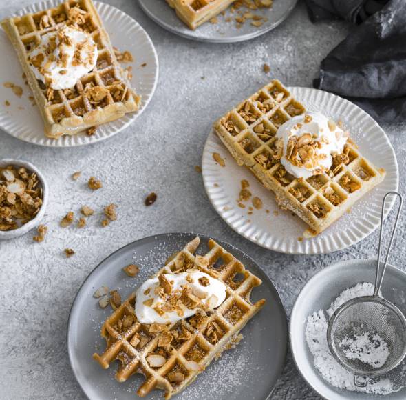 Bienenstichwaffeln
