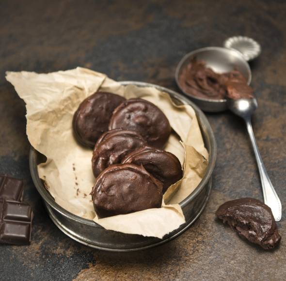 Cremig gefüllte Doppeldeckerkekse