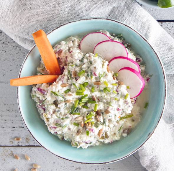 Deftiger Hüttenkäse