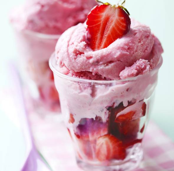 Erdbeereis