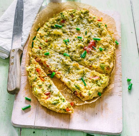 Gedämpftes Gemüse-Omelett