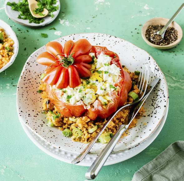 Gefüllte Tomaten mit Couscous