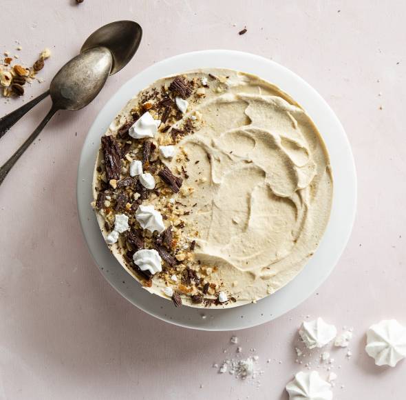 Gekühlte Sahne-Espressotorte