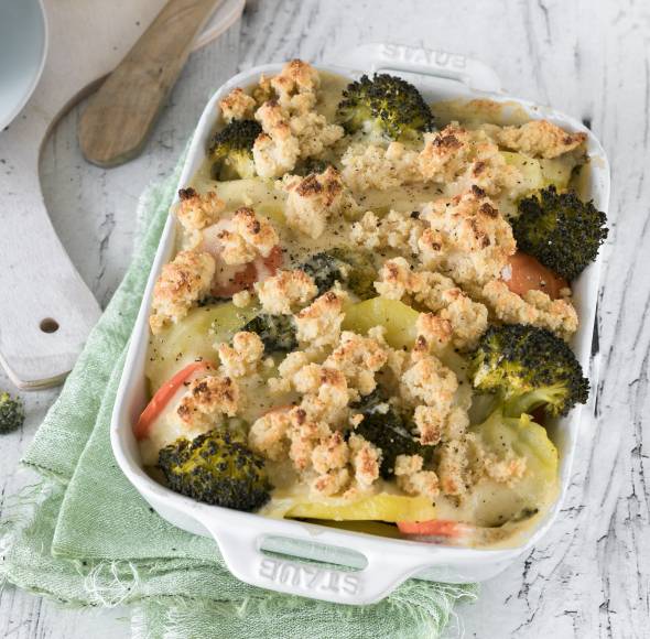 Gemüse-Kartoffelgratin
