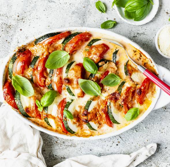 Gemüseauflauf mit Parmesan
