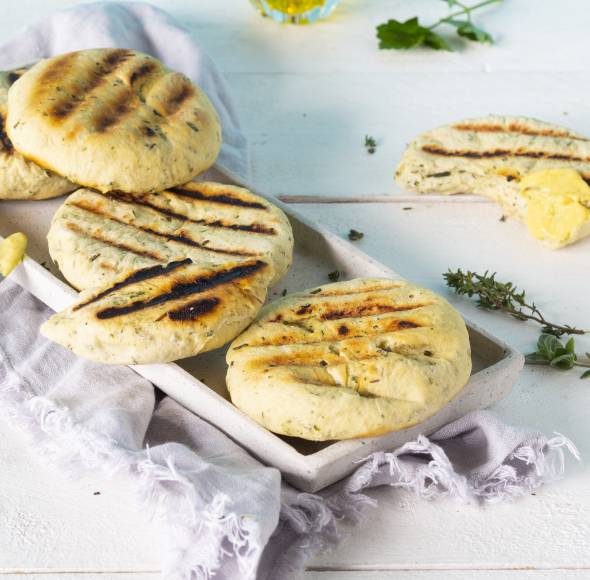 Grillbrot mit Kräutern