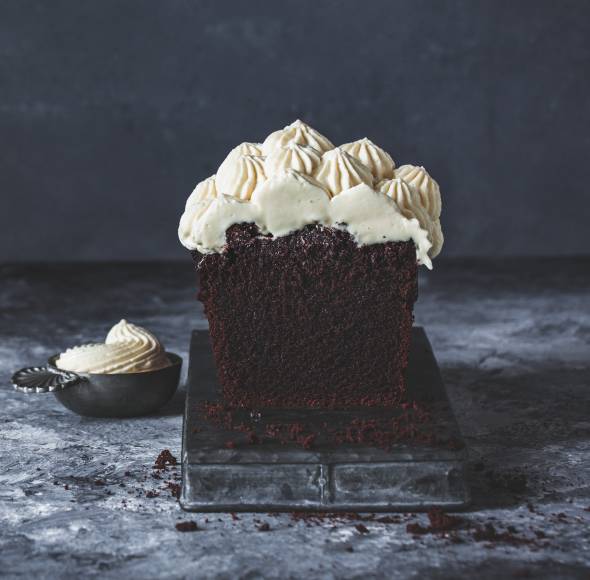 Guiness-Kuchen mit Mascarpone-Kaffee-Topping