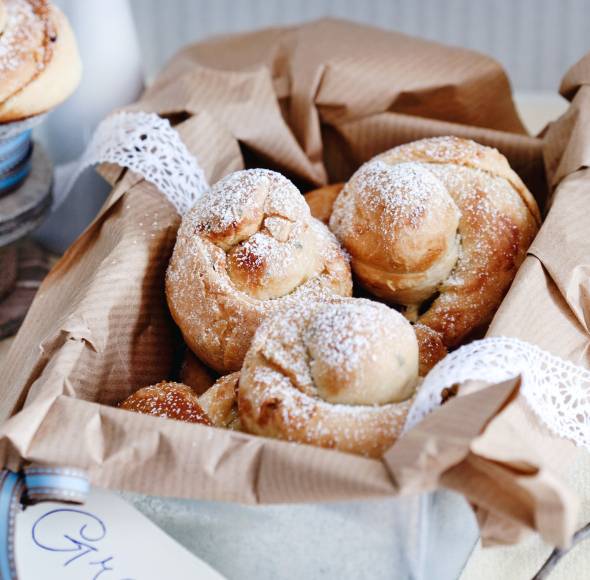 Hefeschnecken mit Rosmarin