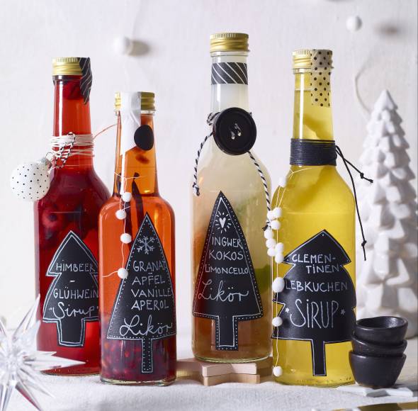 Himbeer-Glühweinsirup