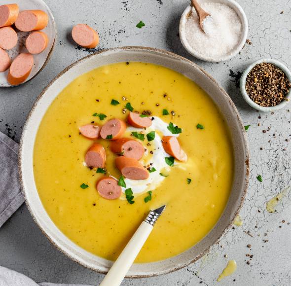 Kartoffelsuppe mit Wiener