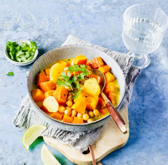 Kürbis-Kartoffel-Curry