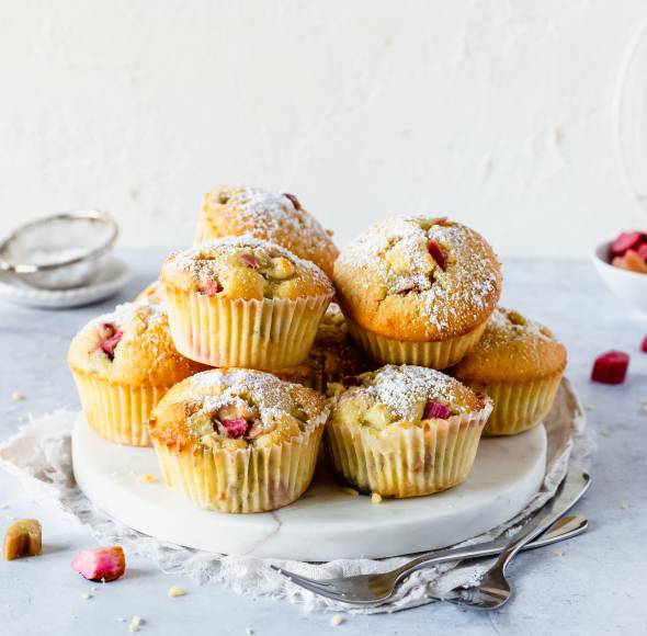 Rhabarber-Muffins