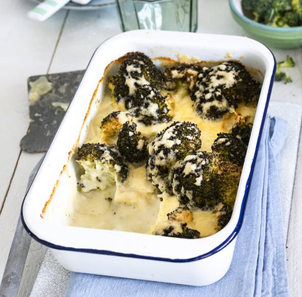 Sahniges Brokkoli-Kartoffelgratin
