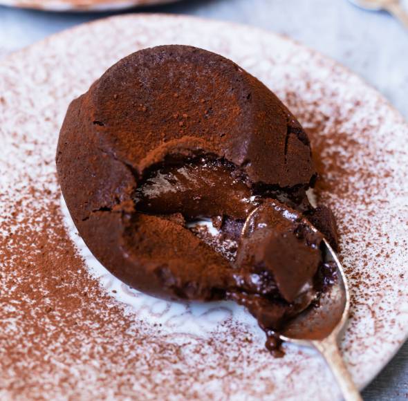 Schokoküchlein mit flüssigem Kern