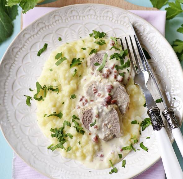 Schweinefilet mit Gemüsestampf