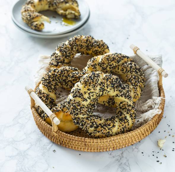 Simit: Türkische Sesamringe