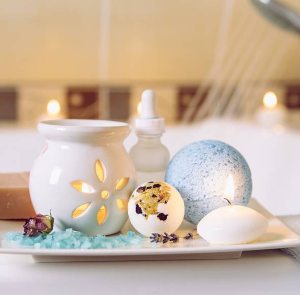 Sprudelnde Badekugeln