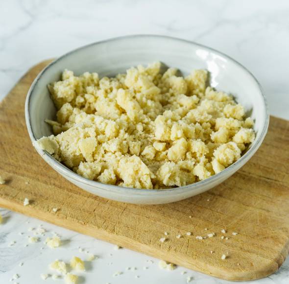 2-in-1-Teig für Boden und Streusel
