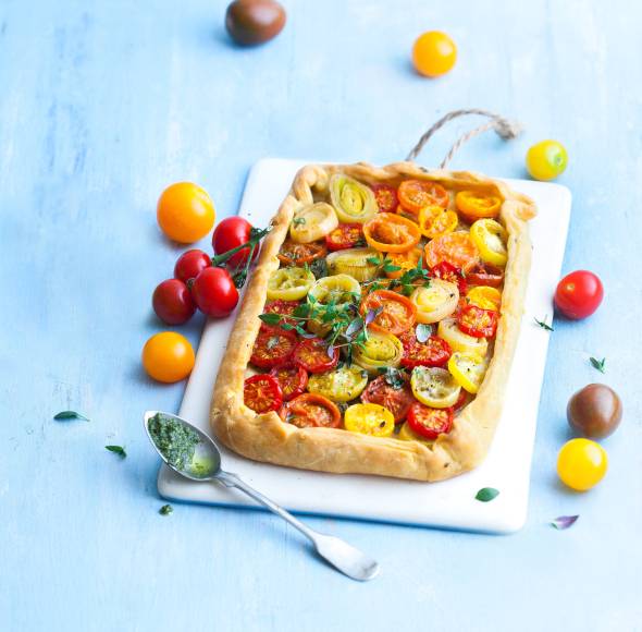 Tomatenkuchen mit Mürbeteig
