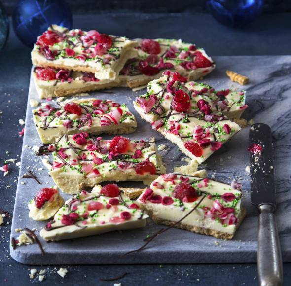 Weiße Schokoschnitten