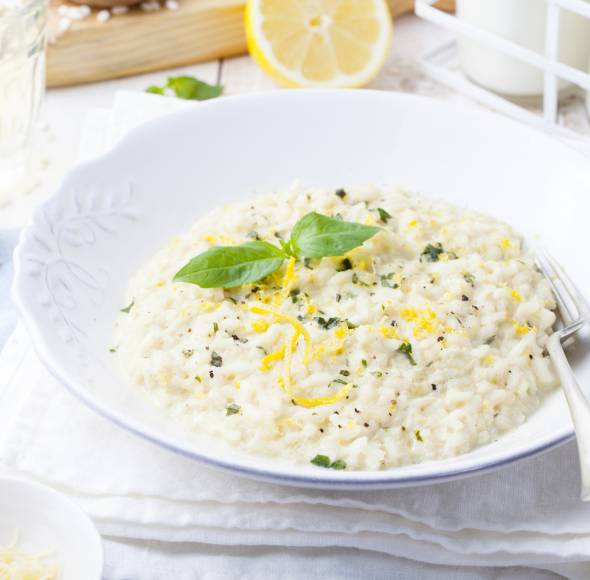 Zitronenrisotto