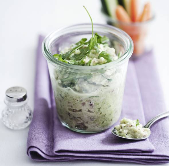 Zucchinicreme mit Rucola