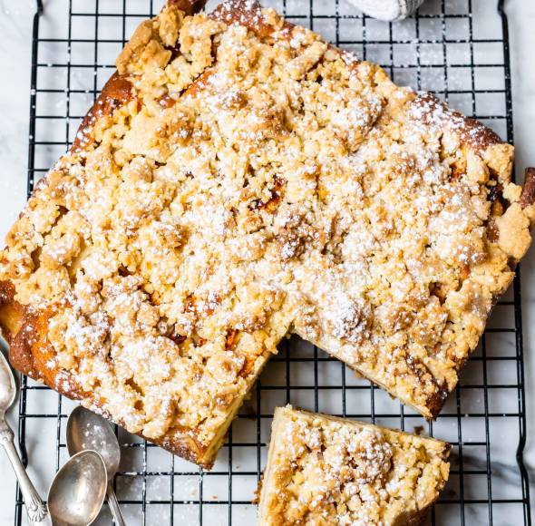 Apfel-Zimtstreusel-Blechkuchen