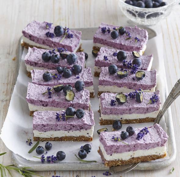 Blaubeerkuchen mit Schmand ohne Backen