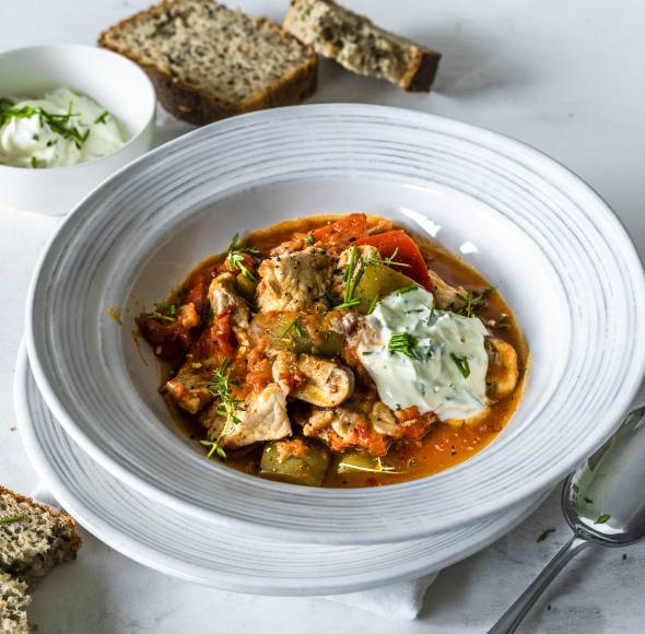 Bunter Schnitzeltopf