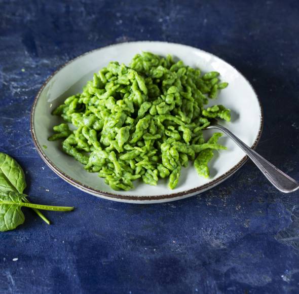 Grundrezept für Spinatspätzle