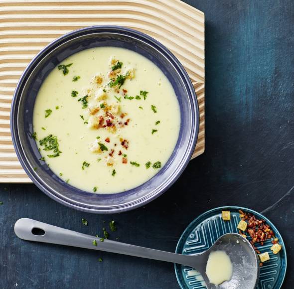Kartoffelsuppe mit Croûtons