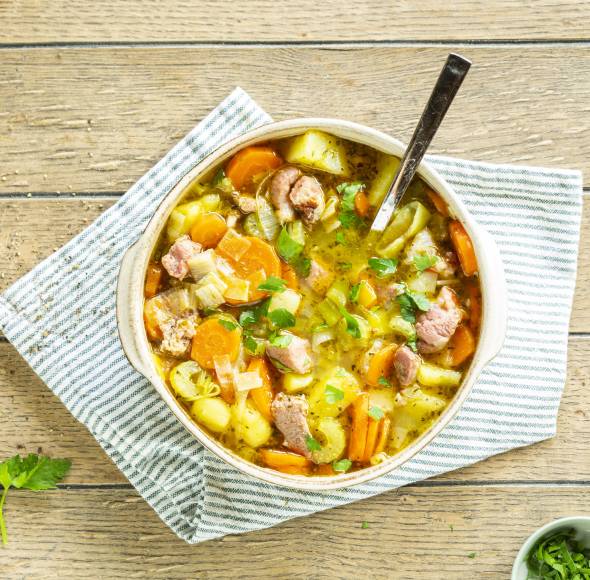 Kassler-Gemüse-Eintopf