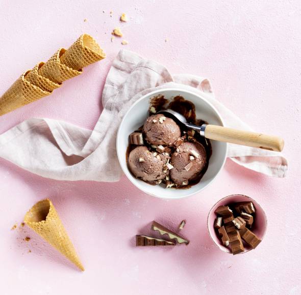 "Kinderschokolade"-Eis