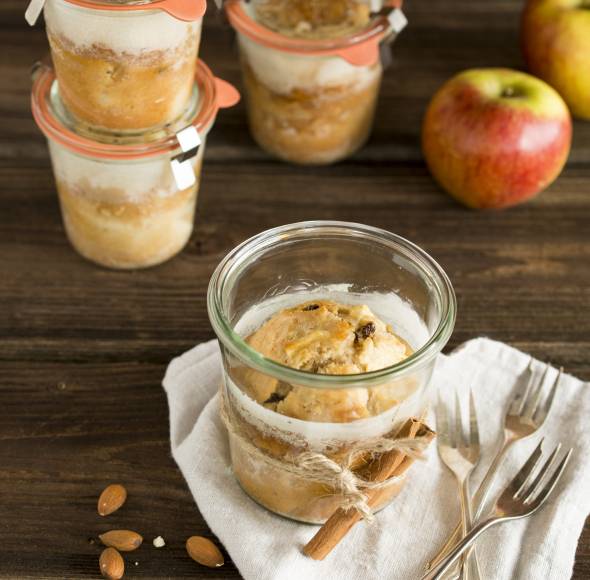 Kleine Bratapfelkuchen