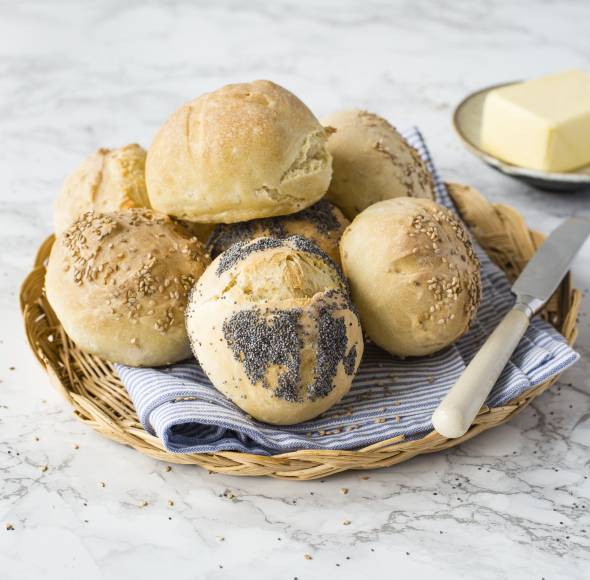 Knackige Sonntagsbrötchen