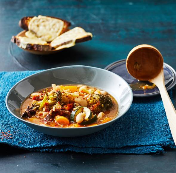 Mediterraner Gemüse-Reis-Pot