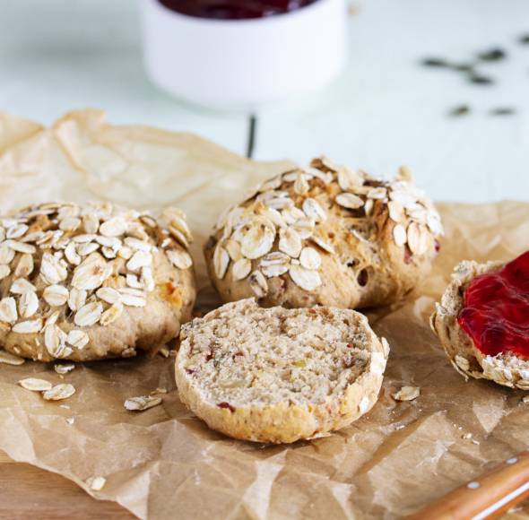 Müslibrötchen