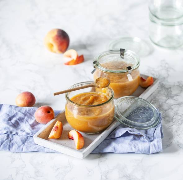 Nektarinen-Pfirsich-Aprikosen-Mus