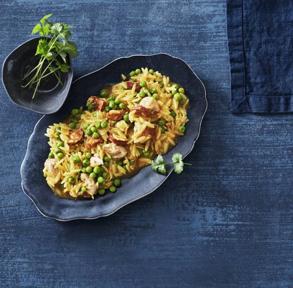 Pasta nach Paella-Art