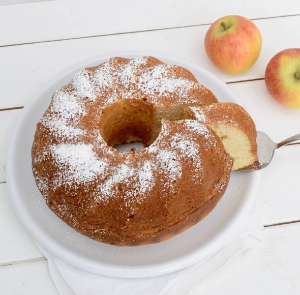 Schneller Apfelmuskuchen