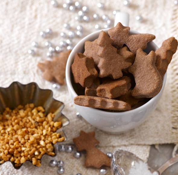 Schokoladige Mürbeteigkekse