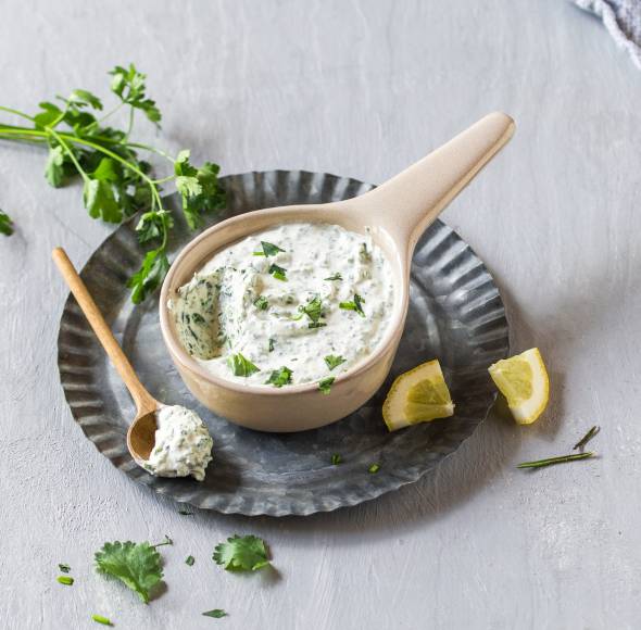 Stufe 3: Kräuterfrischkäse