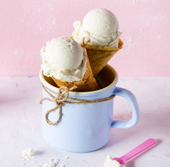 Veganes "Raffaello"-Eis