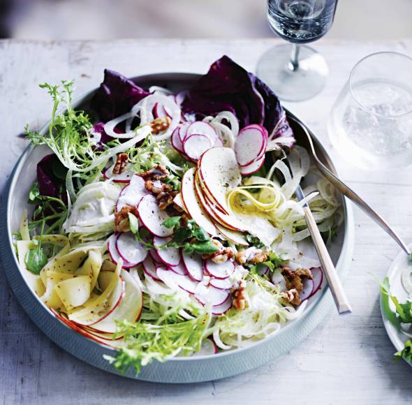 Wintersalat mit Buttermilchdressing