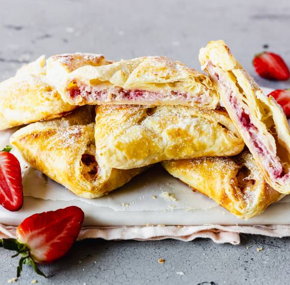 Erdbeer-Quarktaschen