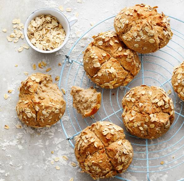 Hafer-Dinkel-Brötchen