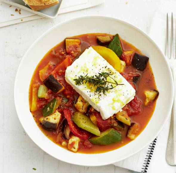 Ratatouille mit Schafskäse