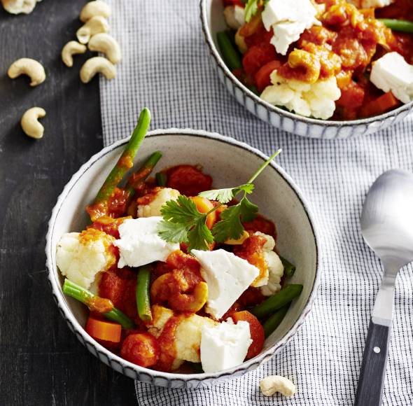 Vegetarisches Low-Carb-Curry