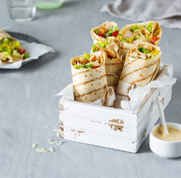 Caesar-Salad-Wraps